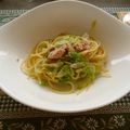 melmarilyn's cooksnap of when they made レタスとツナの柚子胡椒パスタ.