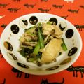 龍青空ママ's cooksnap of when they made もう一品に♪小松菜と鶏肉のバター炒め.