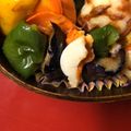 ルぴあ's cooksnap of when they made 豚肉となすとオクラのサラダ.