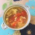 cheesedog's cooksnap of when they made かきたまトマトの中華風スープ.