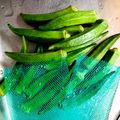azbjbn's cooksnap of when they made 【龍愛】オクラのうぶ毛を簡単に取る方法.