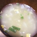 153m242's cooksnap of when they made 玉ネギ、エリンギ、溶き卵のコンソメスープ.