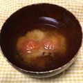 わたさな2016's cooksnap of when they made 冷凍プチトマトの味噌汁.