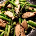 ame-ikuru's cooksnap of when they made 鶏むね肉とアスパラのオイスターソース炒め.