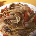 HuéHuém's cooksnap of when they made 豚バラとなすのペペロンチーノ.