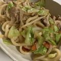 ワンニャン's cooksnap of when they made 明太子焼きうどん.