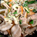 たかともしゃん's cooksnap of when they made ✿柚子胡椒香る 水菜とシメジと豚の煮物✿.
