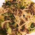 Mayumi731's cooksnap of when they made 素麺で★ひき肉油そば風.