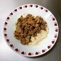 K0A9O0R8U♪'s cooksnap of when they made 牛肉のしぐれ煮と大葉のそうめん.