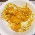 余裕なき2児の母's cooksnap of when they made 揚げない！ヘルシー！鶏胸肉でカツ丼風！！.