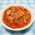♪快適一人暮らし♪'s cooksnap of when they made 鶏もも肉とトマト&チーズ煮込み.