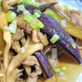 ☆紫煙☆'s cooksnap of when they made 秋野菜と豚肉のバタポン炒め.
