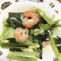 萌しんば's cooksnap of when they made 小松菜とえびのクリーム煮！生クリーム無し.