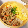 こてたす's cooksnap of when they made マグロのたたきdeそぼろ丼.