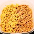 りべザル's cooksnap of when they made フライパンだけで！時短♪5分で鶏そぼろ.