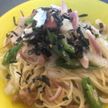 カナ（ミーナ）'s cooksnap of when they made オクラとみょうがと豚バラ肉の和風パスタ♪.
