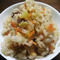♪おーち♪'s cooksnap of when they made 白だしで簡単☆お芋と油揚げの炊き込みご飯.