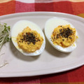 らて♪'s cooksnap of when they made 簡単☆ゆで卵のおつまみ.