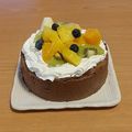 暇人なお's cooksnap of when they made お砂糖無キャロブバナナのチョコレアチーズ.