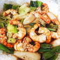 ねぞろ's cooksnap of when they made 海老と長ネギの簡単レンジ豆鼓醤蒸し.