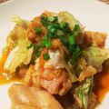 yuamamaman's cooksnap of when they made 鶏とキャベツのコチュジャン炒め.