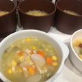 whha's cooksnap of when they made もち麦入り★食べるスープ.
