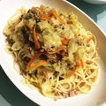 アプリコット梨音☆'s cooksnap of when they made 来客も絶賛⭐なのに簡単和風スープパスタ.
