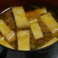 ヨシヨッシー's cooksnap of when they made オクラと薄揚げの味噌汁.