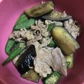 double-rainbow's cooksnap of when they made 豚肉とズッキーニのピリ辛炒め.