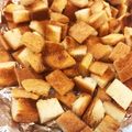 sunnysmom's cooksnap of when they made 冷凍保存OK♪食パン耳簡単手作りクルトン.