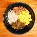 sakura☆☆☆'s cooksnap of when they made 簡単にぱぱっと！三色丼♡.