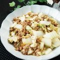 Dellaたん's cooksnap of when they made 白菜・ひき肉・豆腐の生姜あん煮.