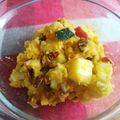 クックE7AY42☆'s cooksnap of when they made かぼちゃとサツマイモのレーズンサラダ.