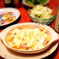 くみこー's cooksnap of when they made ♡ポテトとベーコンのピザ風チーズ焼き♡.