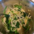 shiirao's cooksnap of when they made モヤシとほうれん草のナムル.