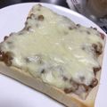 ☆sinnkuro★'s cooksnap of when they made 美味しい！納豆チーズベーコントースト！.