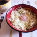 ※ぴーまん's cooksnap of when they made 千切り野菜で！巣ごもりたまご.