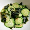 ＊キーツニャン＊'s cooksnap of when they made すり胡麻入り＊胡瓜とワカメの酢味噌和え.