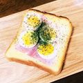 ＊チョチョリーヌ＊'s cooksnap of when they made ベーコンエッグトースト.