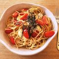 ◯白玉◯'s cooksnap of when they made モッツァレラとトマトの和風パスタ.