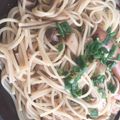 LU※レシピ感謝です's cooksnap of when they made 甘辛豚ごぼう☆こってり和風パスタ.