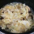 ♡cookkkk♡'s cooksnap of when they made コク旨＊鶏の茹で汁で卵スープ.