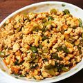 まさこ母's cooksnap of when they made 鶏ミンチとピーマンの中華炒め.