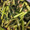 もぐもぐぱんだ☆'s cooksnap of when they made 空芯菜のピリ辛にんにく炒め.