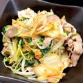 yoyoよーよー's cooksnap of when they made 豚キムチ野菜炒め.