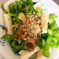 beroneete's cooksnap of when they made ３分で完成!?　長いもとオクラの和え物.