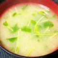 バニラchan's cooksnap of when they made 豆苗だけで♪シャキッとお味噌汁.