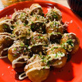 チャックねこ☆'s cooksnap of when they made 簡単☆冷凍たこ焼きで揚げたこ焼き♪.