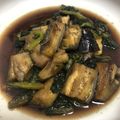 sora_h's cooksnap of when they made 簡単１品！ナスと小松菜の煮物.