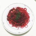 まくまくうちこ's cooksnap of when they made ビーツdeパスタ.